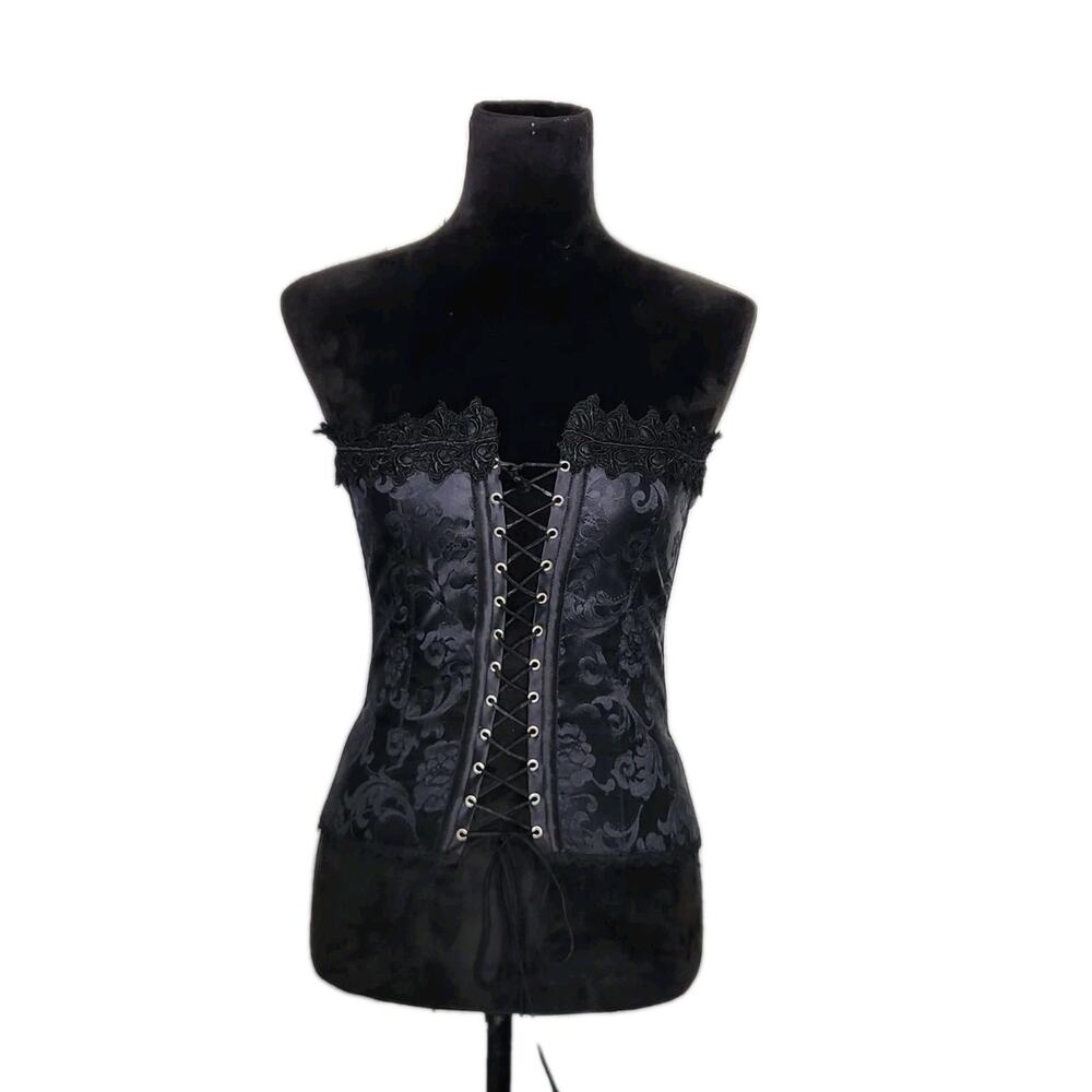 Vintage Frederick's of Hollywood Womens Lace Up Corset 90s Sexy Women's Size 36